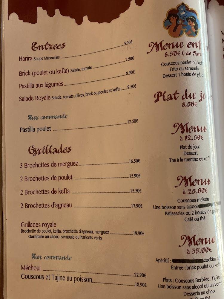 Restaurant Marocain Le Ryad ( Délice Oriental ) - Menu Image 3